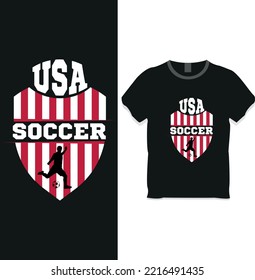 USA soccer t-shirt design concept
