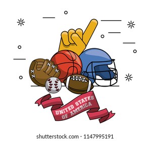 USA sports emblem