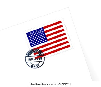 USA stamp illustration