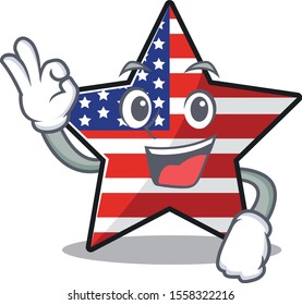 usa star cartoon okay above character table