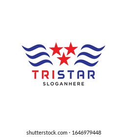 USA star flag logo stripes design elements vector icons