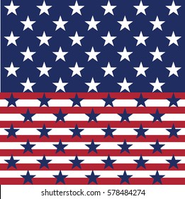 USA star vector pattern background