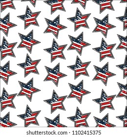 Usa stars pattern background