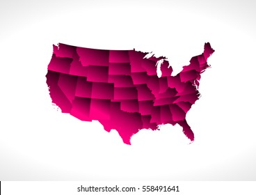 USA State map
