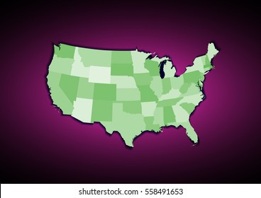 USA State map