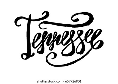 USA State Tennessee Hand-lettering Sign