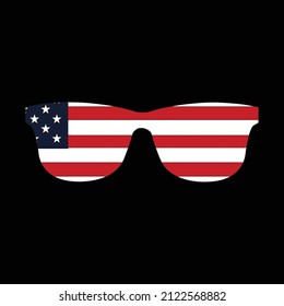 USA Sunglasses SVG File for Cricut Design