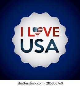usa symbol design, vector illustration eps10 graphic 