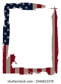 USA symbol.American flag sogn.Vector illustration.