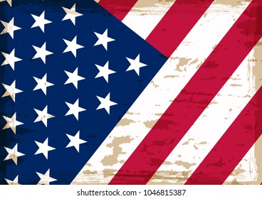 USA symbol.American flag sogn.Vector illustration.