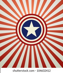 USA symbolic on grunge background vector