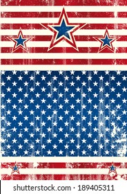 USA textured frame. An american background with a grunge texture