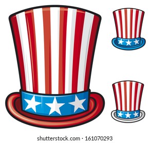 usa top hat (uncle sam cap for independence day) 