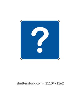 USA traffic road signs. general service sign for tourist information. vector illustration