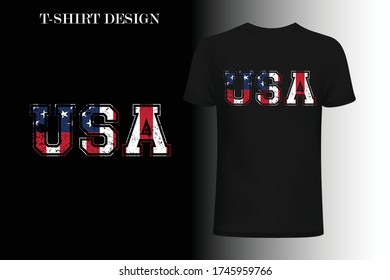 USA T-shirt design. 4th July independent day t-shirt design. USA  independent day t-shirt design.