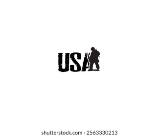 USA t-shirt design illustration of an background with typography.