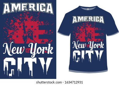 USA T-shirt design, New York city T-shirt, America, Statue of liberty T-shirt, T-shirt, New  York city.
