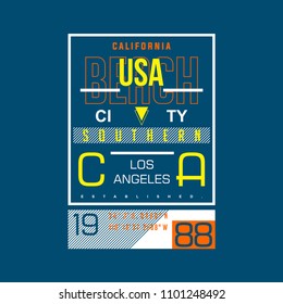 USA typography t shirt design, urban vector illustration style