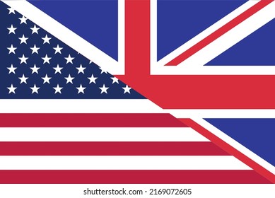 USA United Kingdom Britain friendship national flag cooperation diplomacy country emblem