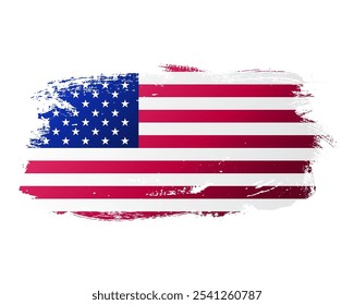 EUA unidos declararam da bandeira dos Estados Unidos textura tinta grunge pincel pincelada derrame. Bandeira americana aquarela splatter fundo png decorativo 