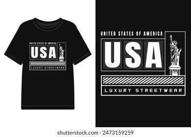 USA urban streetwear t shirt design, modern lettering streetwear t shirt design, urban style t shirt design 