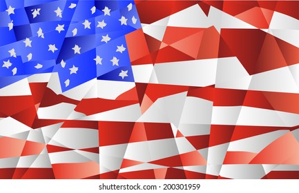 USA vector flag