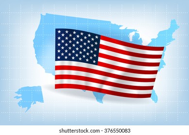 USA vector flag