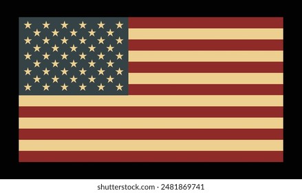 USA Vector Flag Design Background