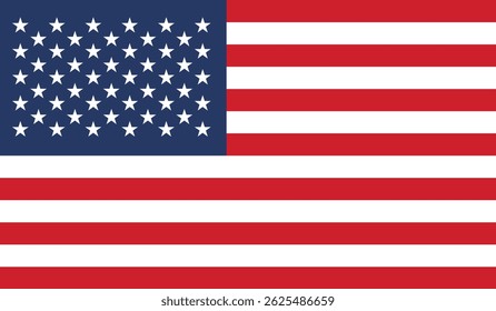USA vector flag, vector illustration
