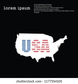USA vector map