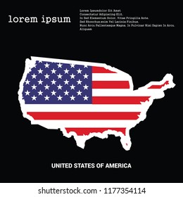 USA vector map