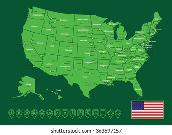 USA Vector Map