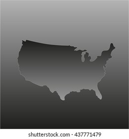 USA vector map