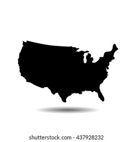 USA vector map