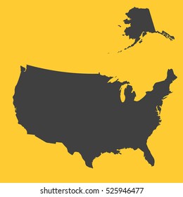 USA vector map