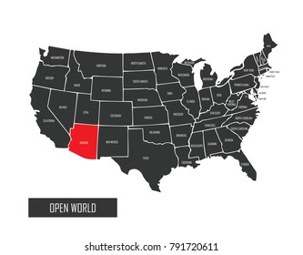 USA vector map