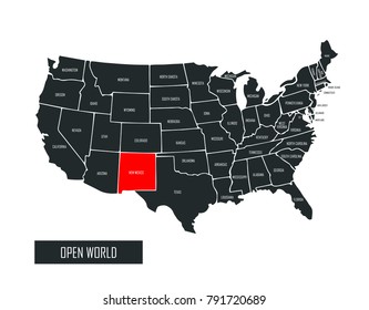 USA vector map
