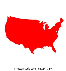 USA vector map. Art background