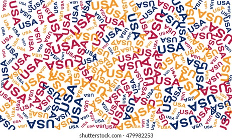 USA vector pattern background