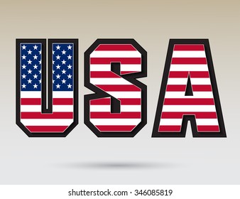 USA vector symbol.USA flag icon.