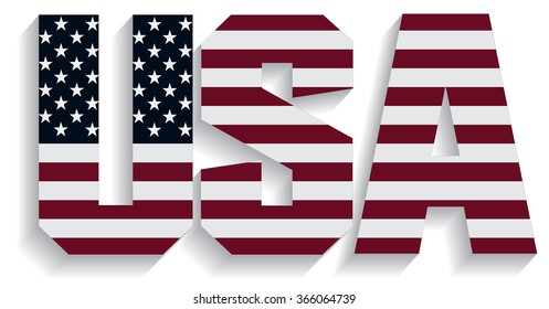 USA vector symbol.USA flag icon.