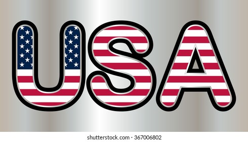 USA vector symbol.USA flag icon.