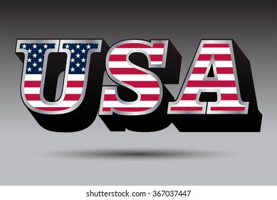 USA vector symbol.USA flag icon.