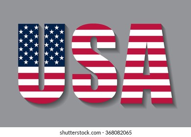 USA vector symbol.USA flag icon.