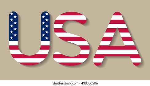 USA vector symbol.USA flag icon.