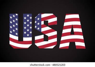 USA vector symbol.USA flag icon.