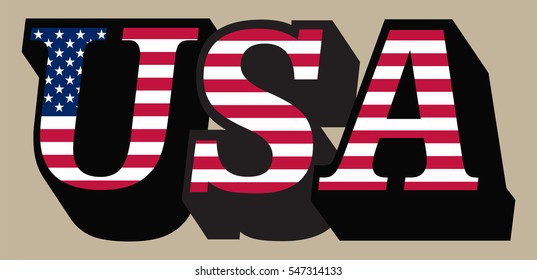 USA vector symbol.USA flag icon.