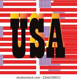 USA vector and t-shirt design 