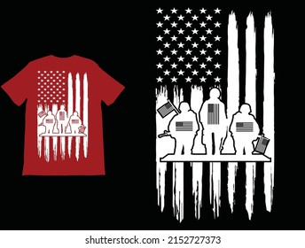 USA Veteran Flag T-Shirt Vector, Veteran tee, American Flag Guns Shirt, Shirt for Veteran, 4th of July T-shirt, USA Flag With Guns Rifles tee, Shirt For Gun Lover, USA Flag Shirt.