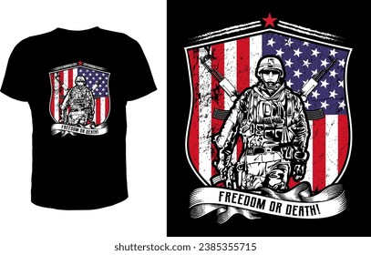 USA Veteran t-shirt design vector